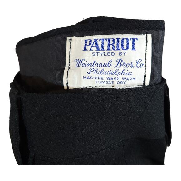 Vintage Patriot Styled by Weintraub Bros. U.S. Navy Black Dress Pants 32 x 32 - Picture 6 of 6